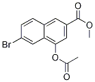 4-(Acetyloxy)-6-bromo-2-naphthalenecarboxylic acid methyl esterStructure,99660-52-3Structure 4-(Acetyloxy)-6-bromo-2-naphthalenecarboxylic acid methyl ester Structure,99660-52-3Structure