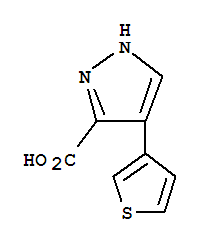 4-(3-Thienyl)-1h-pyrazole-3-carboxylic acidStructure,117784-24-4Structure 4-(3-Thienyl)-1h-pyrazole-3-carboxylic acid Structure,117784-24-4Structure
