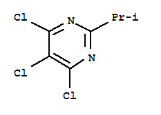 Pyrimidine,4,5,6-trichloro-2-(1-methylethyl)-Structure,1199-53-7Structure Pyrimidine,4,5,6-trichloro-2-(1-methylethyl)- Structure,1199-53-7Structure