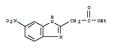 6-Nitro-1h-benzimidazole-2-acetic acid ethyl esterStructure,157688-27-2Structure 6-Nitro-1h-benzimidazole-2-acetic acid ethyl ester Structure,157688-27-2Structure