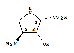 (3r,4s)-(9ci)-4-氨基-3-羥基-L-脯氨酸結構式_202473-21-0結構式