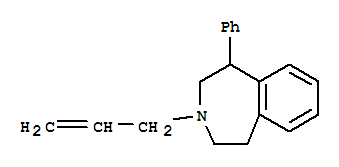 1-N-allyl-3-phenyl-2,3,4,5-terahydro-benzo(d)azepineStructure,20361-31-3Structure 1-N-allyl-3-phenyl-2,3,4,5-terahydro-benzo(d)azepine Structure,20361-31-3Structure