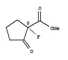 (-)-(9ci)-1-氟-2-氧代-環(huán)戊烷羧酸甲酯結(jié)構(gòu)式_204457-43-2結(jié)構(gòu)式