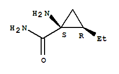 (1s-順式)-(9ci)-1-氨基-2-乙基-環(huán)丙烷羧酰胺結(jié)構(gòu)式_204974-13-0結(jié)構(gòu)式