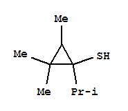 (9ci)-2,2,3-三甲基-1-(1-甲基乙基)-環(huán)丙烷硫醇結(jié)構(gòu)式_205485-97-8結(jié)構(gòu)式