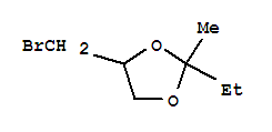 (9ci)-4-(溴甲基)-2-乙基-2-甲基-1,3-二氧戊環(huán)結(jié)構(gòu)式_207347-51-1結(jié)構(gòu)式