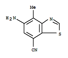 7-Benzothiazolecarbonitrile,5-amino-4-methyl-(9ci)Structure,208458-56-4Structure 7-Benzothiazolecarbonitrile,5-amino-4-methyl-(9ci) Structure,208458-56-4Structure