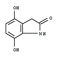 (9ci)-1,3-二氫-4,7-二羥基-2H-吲哚-2-酮結構式_208986-12-3結構式