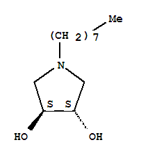 (3s,4s)-(9ci)-1-辛基-3,4-吡咯烷二醇結(jié)構(gòu)式_209625-73-0結(jié)構(gòu)式