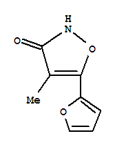 (9ci)-5-(2-呋喃)-4-甲基-3(2H)-異噁唑酮結(jié)構(gòu)式_210836-32-1結(jié)構(gòu)式