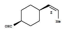 順式-(9ci)-4-(1z)-1-丙烯基-環(huán)己烷羧醛結(jié)構(gòu)式_211995-99-2結(jié)構(gòu)式