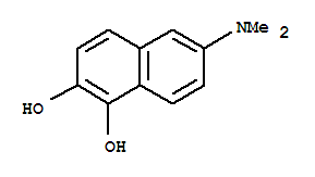 (8ci)-6-(二甲基氨基)-1,2-萘二醇結構式_21489-54-3結構式