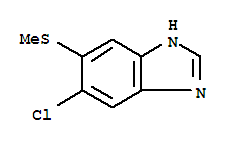 (9ci)-5-氯-6-(甲基硫代)-1H-苯并咪唑結構式_217951-69-4結構式