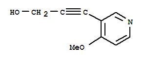 (9ci)-3-(4-甲氧基-3-吡啶)-2-丙炔-1-醇結(jié)構(gòu)式_218593-96-5結(jié)構(gòu)式