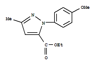 Ethyl 1-(4-methoxyphenyl)-3-methyl-1h-pyrazole-5-carboxylateStructure,218632-36-1Structure Ethyl 1-(4-methoxyphenyl)-3-methyl-1h-pyrazole-5-carboxylate Structure,218632-36-1Structure