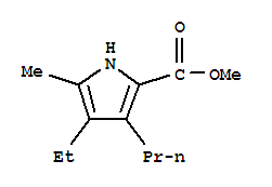 (9ci)-4-乙基-5-甲基-3-丙基-1H-吡咯-2-羧酸甲酯結(jié)構(gòu)式_218774-45-9結(jié)構(gòu)式