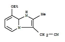 (9ci)-8-乙氧基-1,8a-二氫-2-甲基-咪唑并[1,2-a]吡啶-3-乙腈結(jié)構(gòu)式_218920-84-4結(jié)構(gòu)式