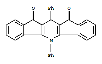 5,11-二氫-5,11-二苯基-二茚并[1,2-b:2,1-e]吡啶-10,12-二酮結(jié)構(gòu)式_21924-99-2結(jié)構(gòu)式