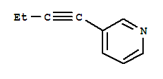 Pyridine, 3-(1-butynyl)-(9ci)Structure,219480-92-9Structure Pyridine, 3-(1-butynyl)-(9ci) Structure,219480-92-9Structure