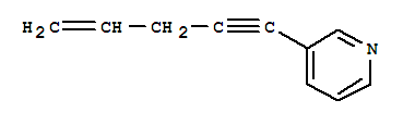 (9ci)-3-(4-戊烯-1-炔)-吡啶結(jié)構(gòu)式_219480-94-1結(jié)構(gòu)式