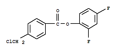 2,4-二氟-4-氯甲基苯甲酸苯酯結(jié)構(gòu)式_219500-09-1結(jié)構(gòu)式