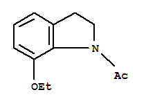 (9ci)-1-乙?；?7-乙氧基-2,3-二氫-1H-吲哚結(jié)構(gòu)式_220657-61-4結(jié)構(gòu)式