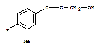 (9ci)-3-(4-氟-3-甲基苯基)-2-丙炔-1-醇結(jié)構(gòu)式_220708-01-0結(jié)構(gòu)式