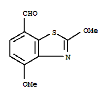 7-Benzothiazolecarboxaldehyde,2,4-dimethoxy-(9ci)Structure,220752-40-9Structure 7-Benzothiazolecarboxaldehyde,2,4-dimethoxy-(9ci) Structure,220752-40-9Structure