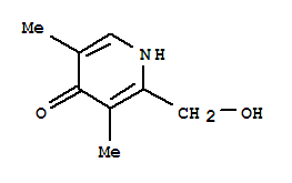 (9ci)-2-(羥基甲基)-3,5-二甲基-4(1H)-吡啶酮結(jié)構(gòu)式_220757-73-3結(jié)構(gòu)式