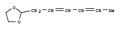 (8ci,9ci)-2-(2,4-己二烯基)-1,3-二氧戊環(huán)結(jié)構(gòu)式_22076-48-8結(jié)構(gòu)式