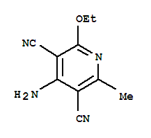 (9ci)-4-氨基-2-乙氧基-6-甲基-3,5-吡啶二甲腈結(jié)構(gòu)式_220955-93-1結(jié)構(gòu)式