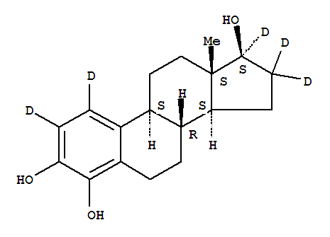 4-羥雌二醇-D5結(jié)構(gòu)式_221093-38-5結(jié)構(gòu)式