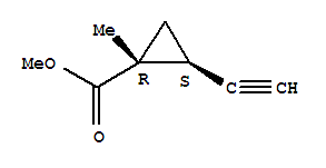 (1r,2s)-rel-(9ci)-2-乙炔-1-甲基-環(huán)丙烷羧酸甲酯結(jié)構(gòu)式_221100-77-2結(jié)構(gòu)式