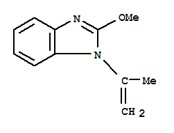 (9ci)-2-甲氧基-1-(1-甲基乙烯)-1H-苯并咪唑結構式_22129-02-8結構式