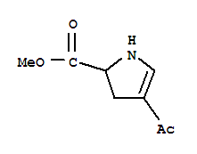 (9ci)-4-乙?；?2,3-二氫-1H-吡咯-2-羧酸甲酯結(jié)構(gòu)式_222420-86-2結(jié)構(gòu)式