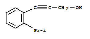 (9ci)-3-[2-(1-甲基乙基)苯基]-2-丙炔-1-醇結(jié)構(gòu)式_222614-12-2結(jié)構(gòu)式