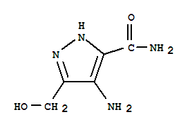 1H-pyrazole-3-carboxamide, 4-amino-5-(hydroxymethyl)-(9ci)Structure,22283-31-4Structure 1H-pyrazole-3-carboxamide, 4-amino-5-(hydroxymethyl)-(9ci) Structure,22283-31-4Structure