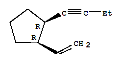 (1r,2r)-(9ci)-1-(1-丁炔基)-2-乙烯-環(huán)戊烷結(jié)構(gòu)式_223127-46-6結(jié)構(gòu)式