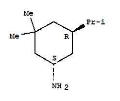 (1r,5s)-rel-(9ci)-3,3-二甲基-5-(1-甲基乙基)-環(huán)己胺結(jié)構(gòu)式_226548-66-9結(jié)構(gòu)式