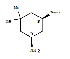 rel-(9ci)-3,3-二甲基-5-(1-甲基乙基)-環(huán)己胺結(jié)構(gòu)式_226548-67-0結(jié)構(gòu)式