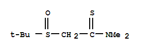 2-[(1,1-二甲基乙基)亞磺?；鵠-N,N-二甲基-乙烷硫代酰胺結(jié)構(gòu)式_226709-26-8結(jié)構(gòu)式