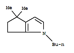 (9ci)-1-丁基-1,4,5,6-四氫-4,4-二甲基-環(huán)戊并[b]吡咯結(jié)構(gòu)式_227018-86-2結(jié)構(gòu)式
