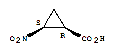 cis-(8ci)-2-硝基-環(huán)丙烷羧酸結(jié)構(gòu)式_22882-44-6結(jié)構(gòu)式