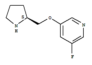 (9CI)-3-氟-5-[(2S)-2-吡咯烷甲氧基]-吡啶結(jié)構(gòu)式_228867-55-8結(jié)構(gòu)式