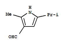 (9ci)-2-甲基-5-(1-甲基乙基)-1H-吡咯-3-羧醛結構式_231610-01-8結構式