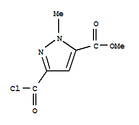 1H-pyrazole-5-carboxylic acid, 3-(chlorocarbonyl)-1-methyl-, methyl ester (9ci)Structure,232281-29-7Structure 1H-pyrazole-5-carboxylic acid, 3-(chlorocarbonyl)-1-methyl-, methyl ester (9ci) Structure,232281-29-7Structure