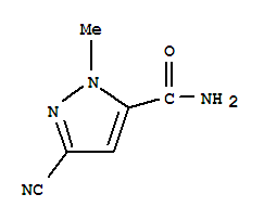 1H-pyrazole-5-carboxamide,3-cyano-1-methyl-(9ci)Structure,232281-31-1Structure 1H-pyrazole-5-carboxamide,3-cyano-1-methyl-(9ci) Structure,232281-31-1Structure