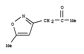 (8ci)-1-(5-甲基-3-異噁唑基)-2-丙酮結(jié)構(gòu)式_23429-15-4結(jié)構(gòu)式