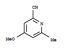 (9ci)-4-甲氧基-6-甲基-2-吡啶甲腈結(jié)構(gòu)式_235742-74-2結(jié)構(gòu)式