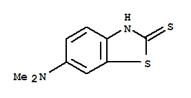 (9ci)-6-(二甲基氨基)-2(3H)-苯并噻唑硫酮結構式_23674-65-9結構式